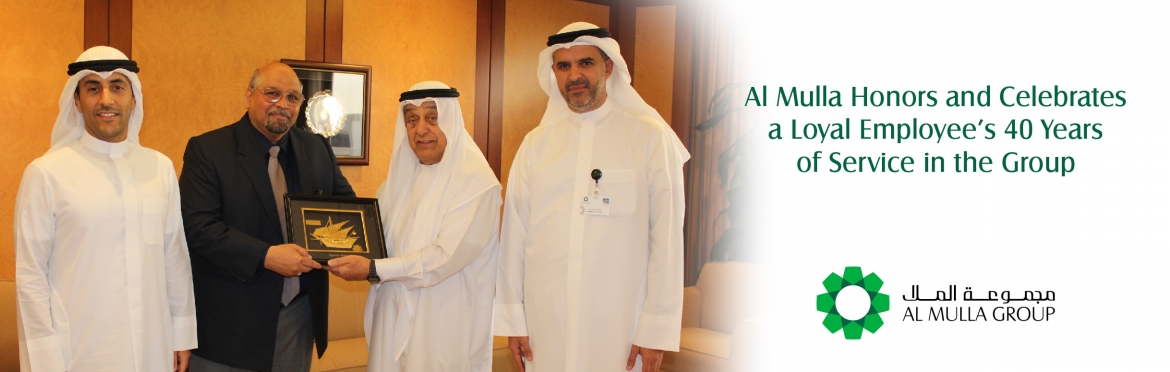 Al Mulla Recognizes a Dedicated Employee for Completing 40 Loyal Years of Service within the Group