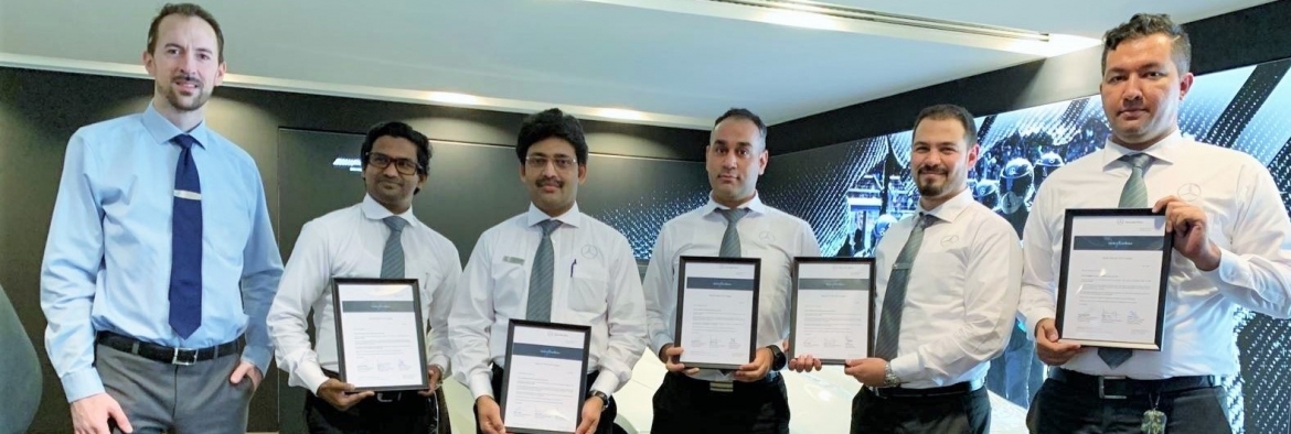 Al Mulla Automobiles Service Advisors Win Circle of Excellence Awards from Mercedes-Benz