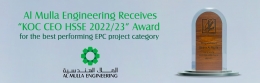 Al Mulla Engineering Receives the CEO HSSE Award 2022/23 from Kuwait Oil Company